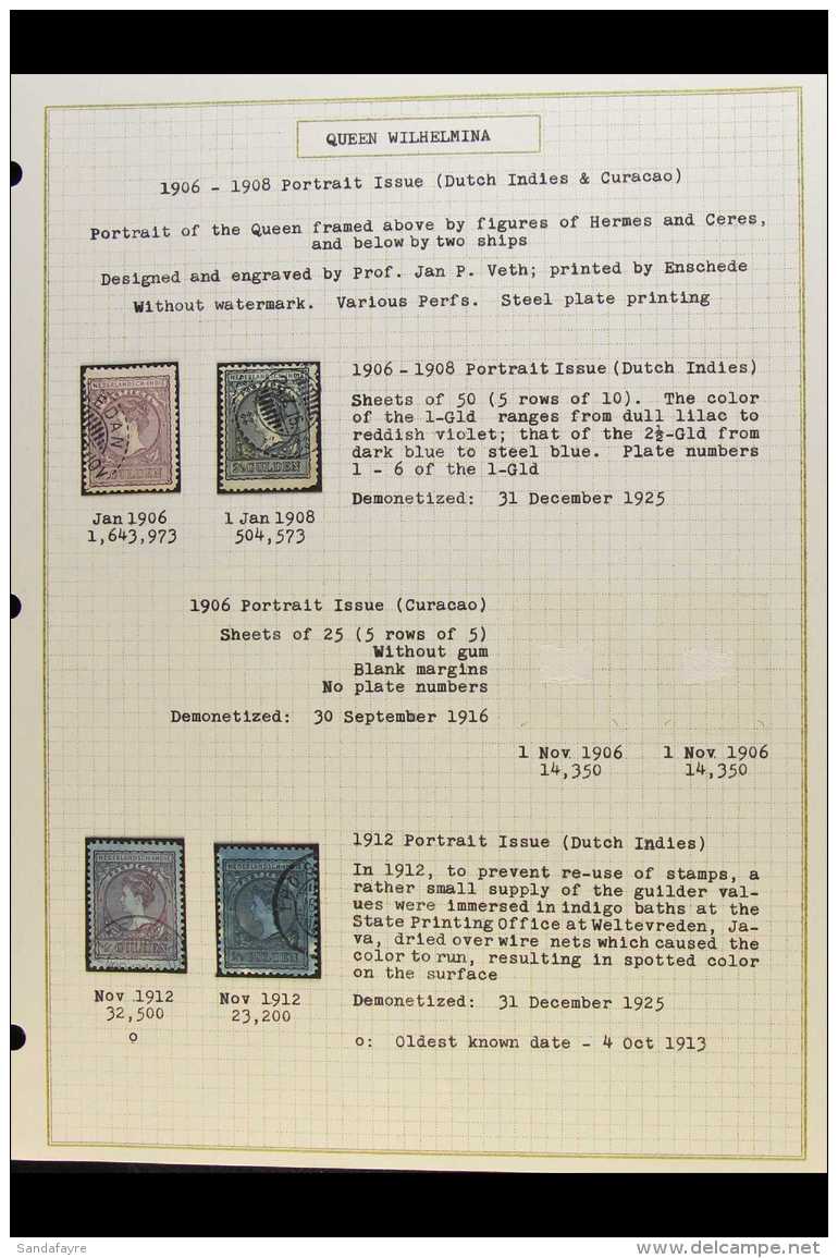 NETHERLANDS INDIES 1902 -1949 FINE USED COLLECTION Nicely Presented And Written Up On Pages. Note 1902-12... - Sonstige & Ohne Zuordnung