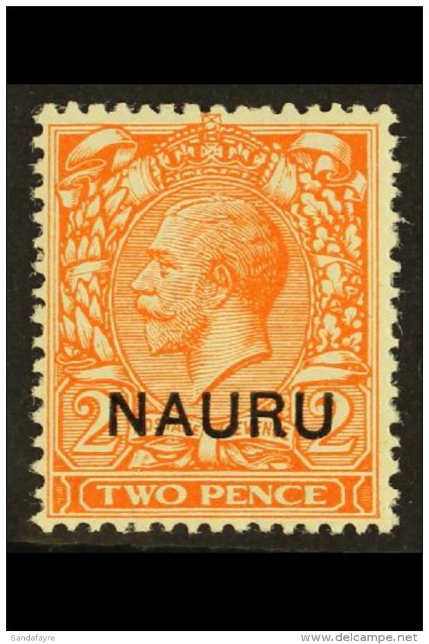 1923 2d Orange (Die II), SG 5, Never Hinged Mint. For More Images, Please Visit... - Nauru