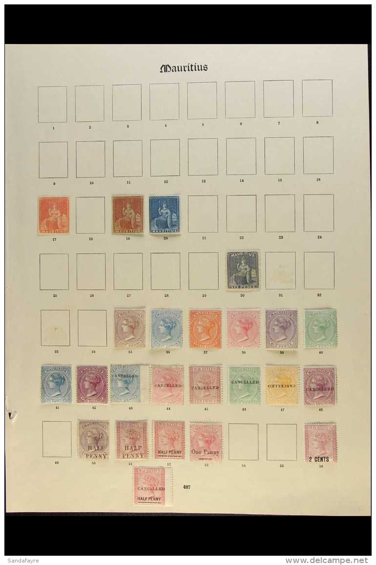 1858-1904 ATTRACTIVE MINT COLLECTION On Pages, ALL DIFFERENT, Inc 1858-62 6d Vermilion, 1862 6d Unused, 1863-72... - Mauritius (...-1967)