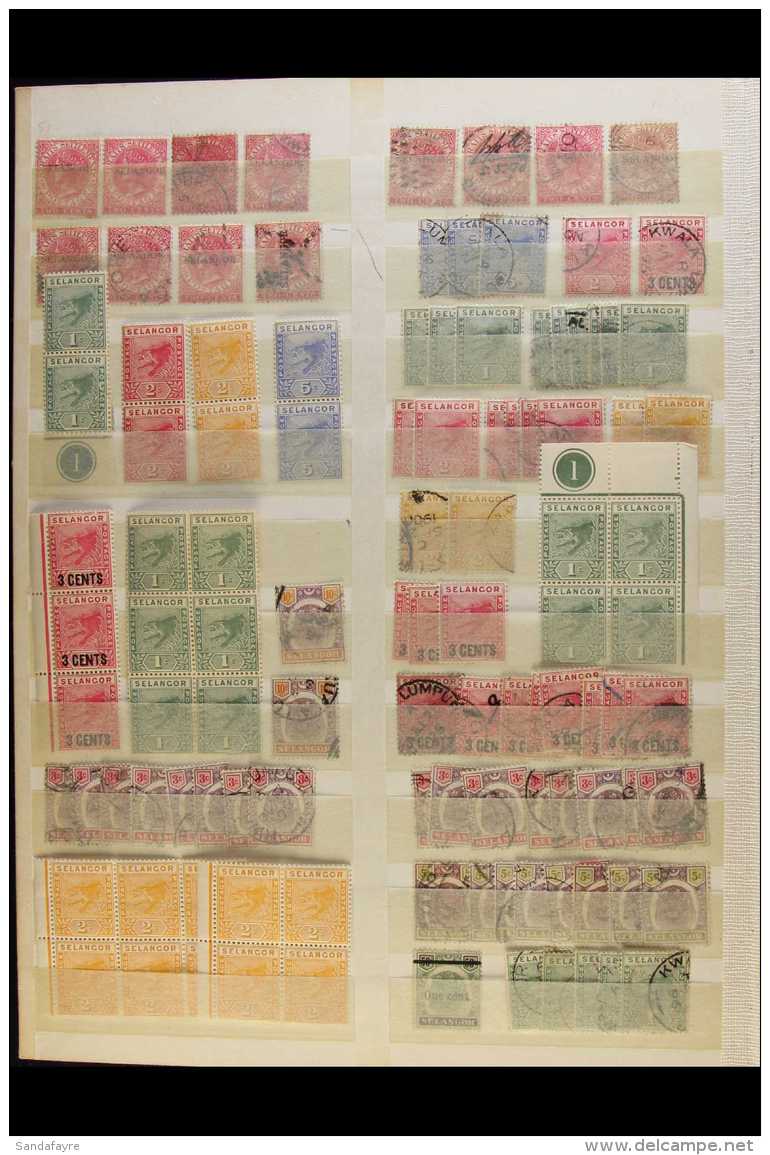 SELANGOR 1885-1970 INTERESTING MINT &amp; USED RANGES On Pages, Inc 1885-91 2c Opts (x2) SG 42 Unused, 1891-95... - Sonstige & Ohne Zuordnung