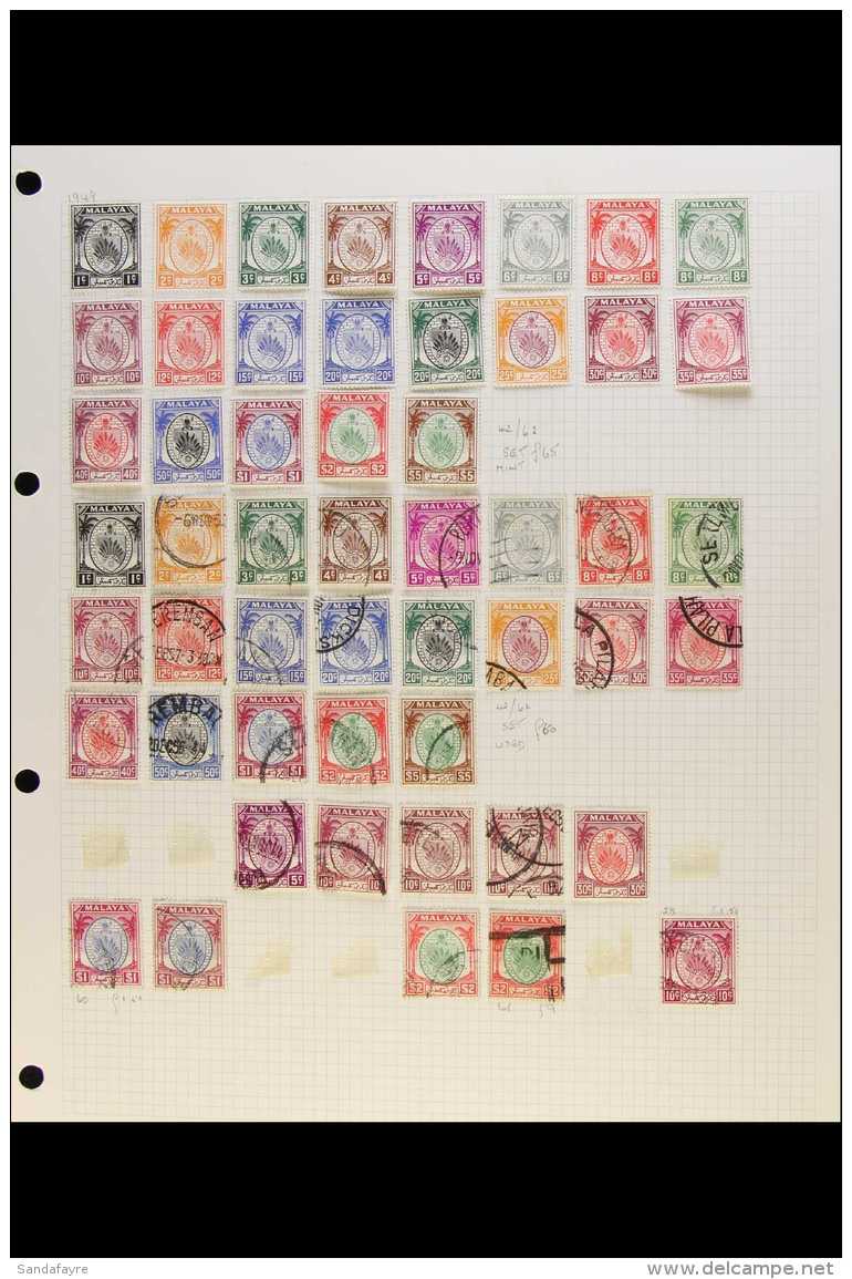 NEGRI SEMBILAN 1880s - 1980s. A Mint &amp; Used Collection Presented On Album Pages, Often Duplicated Ranges With... - Sonstige & Ohne Zuordnung