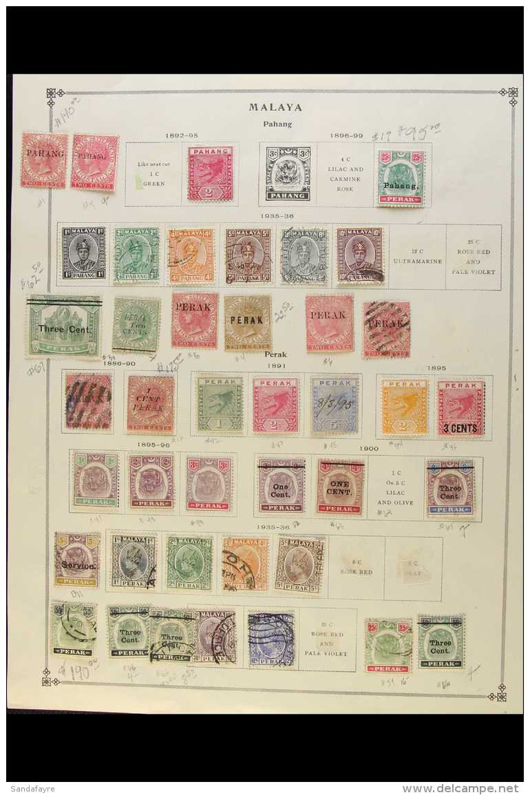EXTENSIVE COLLECTION INCLUDING SINGAPORE 19th Century To Early 1980's Mint And Used. Collection On Mostly Printed... - Sonstige & Ohne Zuordnung