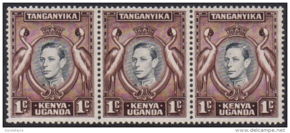 1942 1c Black And Chocolate Brown With The "DAMAGED VALUE TABLET" Variety, SG 131ac, Fine Never Hinged Mint In... - Vide
