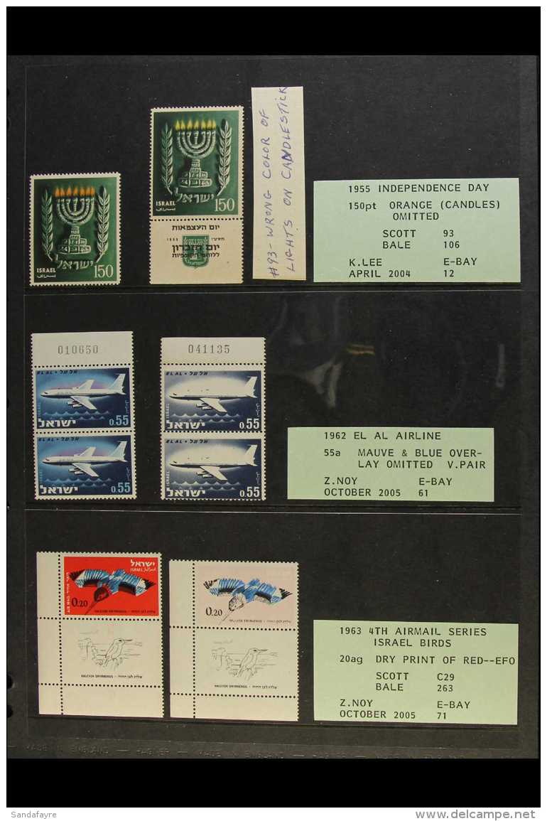 1955-1996 MISSING COLOURS &amp; COLOUR ERRORS. A Fascinating Never Hinged Mint Collection Of All Different Stamps... - Sonstige & Ohne Zuordnung