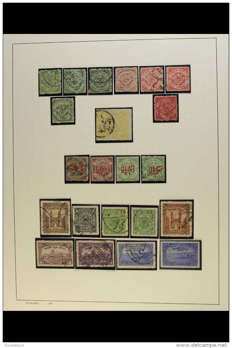 HYDERABAD 1869-1950 Mint And Used Collection On Album Pages, Starts With A Range Of 1869 And 1870 First And Second... - Sonstige & Ohne Zuordnung