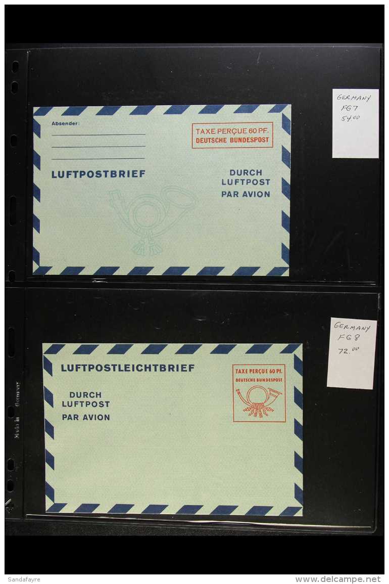 AIRMAIL POSTAL STATIONERY 1950-1978 Very Fine Unused Collection On Stock Pages, All Different, Inc Aerogrammes... - Sonstige & Ohne Zuordnung