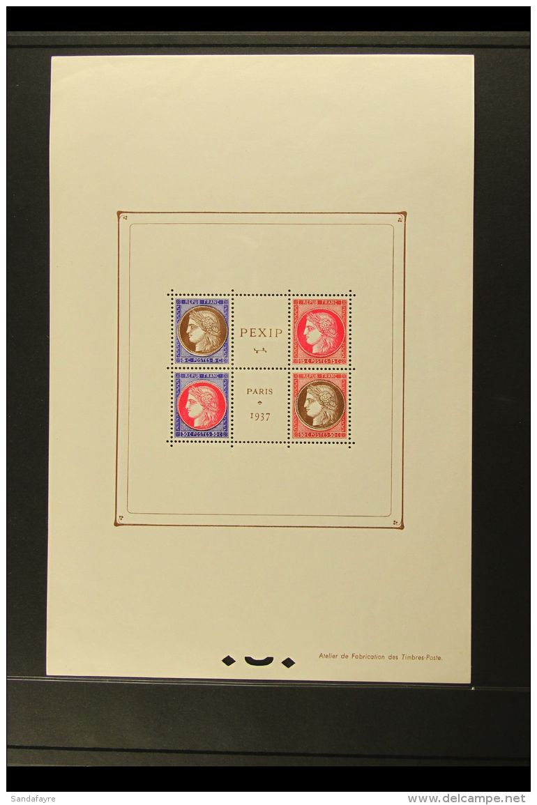 1937 Paris International Philatelic Exhibition Miniature Sheet (Yvert Bloc 3, SG MS581) Very Fine Never Hinged... - Autres & Non Classés