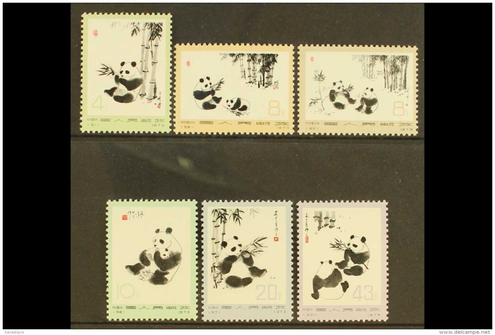 1973 Giant Panda Set, SG 2498/2503, Scott 1108/13, Never Hinged Mint (6 Stamps) For More Images, Please Visit... - Sonstige & Ohne Zuordnung