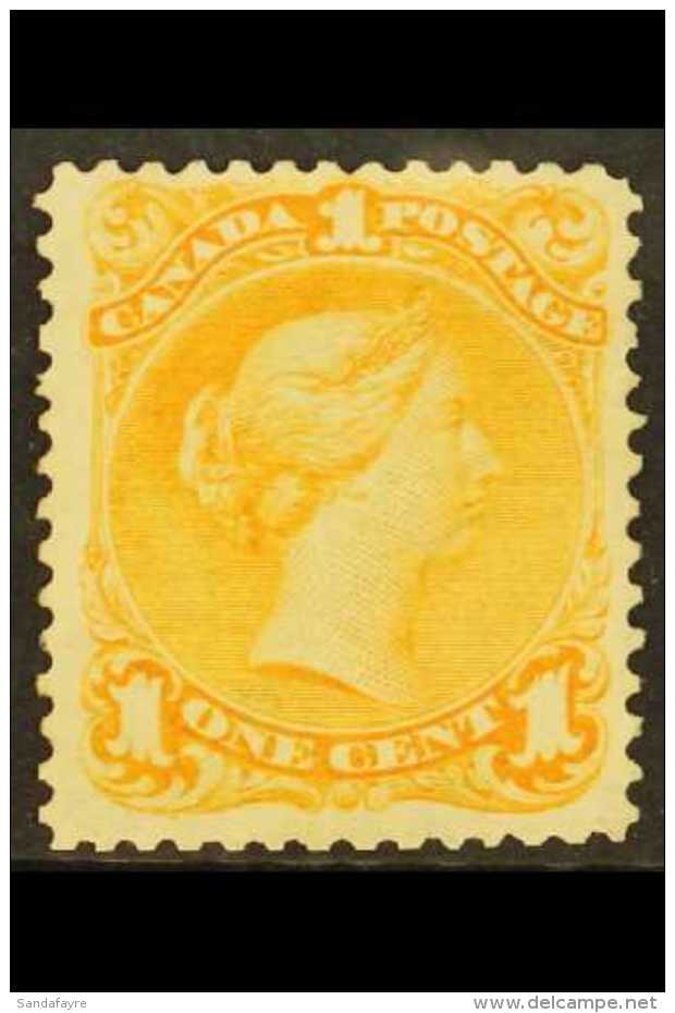 1869 1c Orange-yellow Large Queen, SG 56a, Fresh Unused.  For More Images, Please Visit... - Sonstige & Ohne Zuordnung