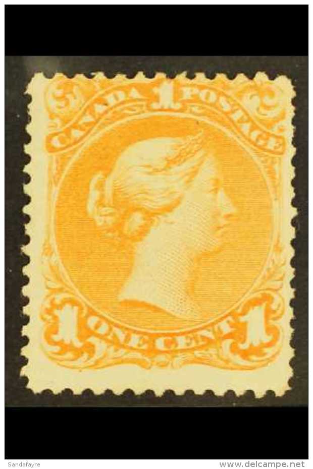1869 1c Deep Orange Large Queen, SG 56, Fresh Unused.  For More Images, Please Visit... - Sonstige & Ohne Zuordnung