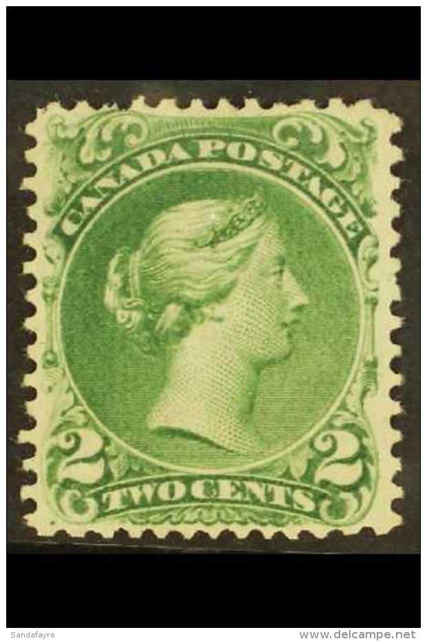 1868 2c Grass Green Large Queen, Ottawa Printing, SG 48, Fresh Unused. For More Images, Please Visit... - Sonstige & Ohne Zuordnung