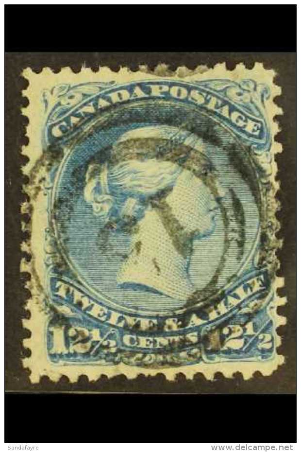 1868 12&frac12;c Bright Blue Large Queen On Watermarked Paper, SG 60b, Clearly Showing "U", Neat "13" Cancel.  For... - Sonstige & Ohne Zuordnung