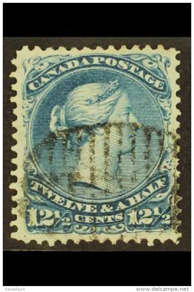 1868 12&frac12;c Bright Blue Large Queen, Ottawa Printing, SG 51, Neat Oval Of Bars Cancel. For More Images,... - Sonstige & Ohne Zuordnung