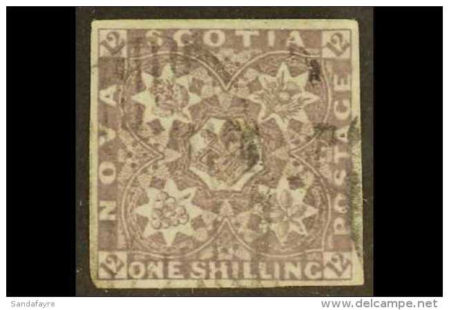 1851 1s Cold Violet, SG 7, Fine Used With 4 Good Neat Margins. A Lovely Example Of This Rarely Encountered Shade.... - Sonstige & Ohne Zuordnung