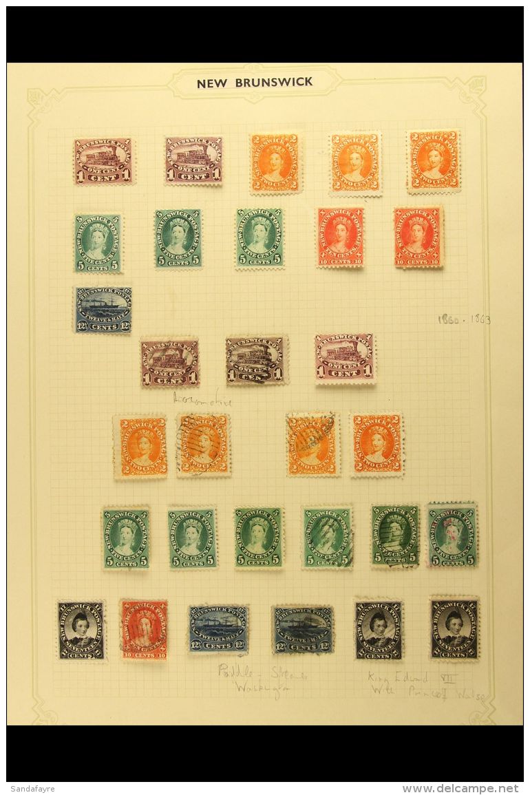 COLLECTION ON ALBUM PAGE 1860-63 Extensive Mint, Unused And Used Range To 17c (two Mint &amp; One Used). A Few... - Sonstige & Ohne Zuordnung