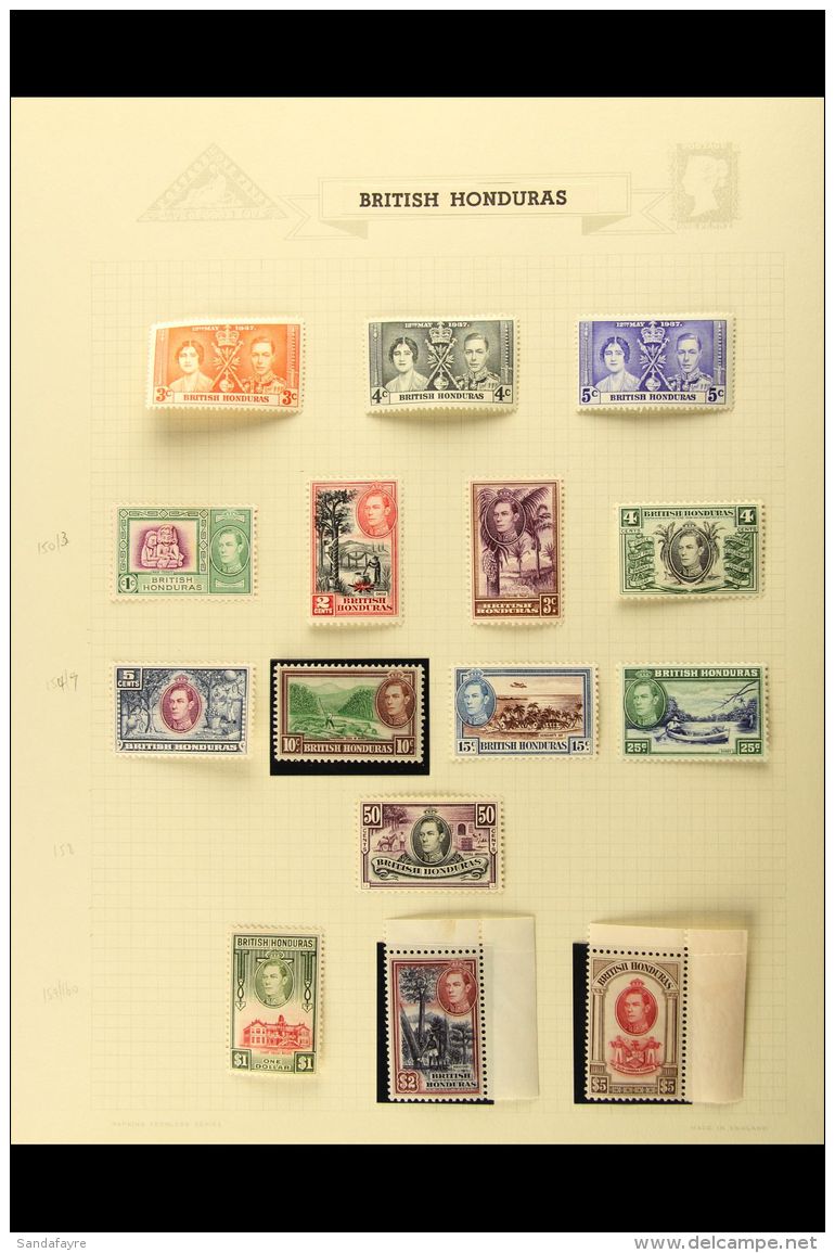 1935-1967 ATTRACTIVE ORIGINAL COLLECTION On Album Pages, Mint And Used, Very Fine Condition Throughout. Note 1935... - Britisch-Honduras (...-1970)