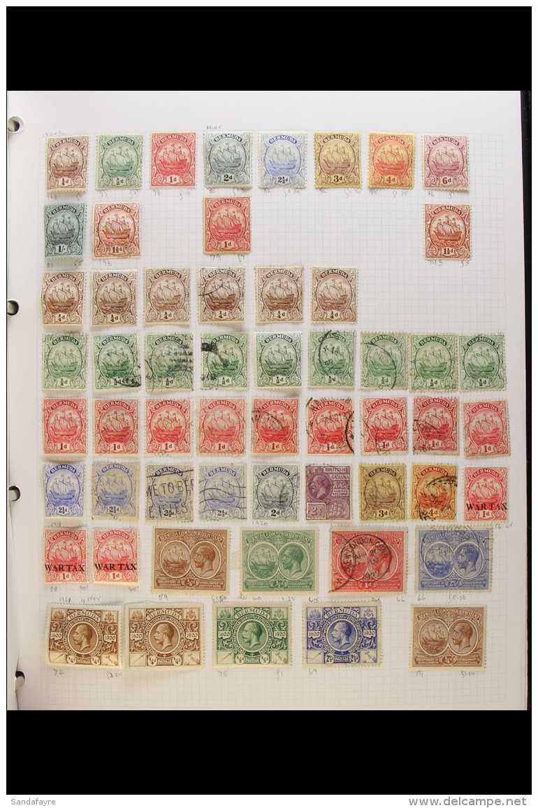 1865-1990 EXTENSIVE COLLECTION A Mint &amp; Used Collection Presented In An Album, Often Duplicated Ranges With... - Bermuda