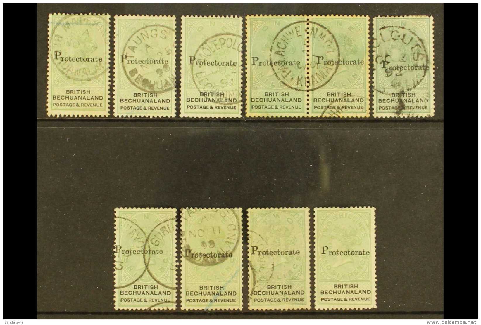 1888 PROTECTORATE OVERPRINTS Selection Of Used Values To 2s 6d Showing A Range Of Town Cancels Including Mafeking,... - Sonstige & Ohne Zuordnung