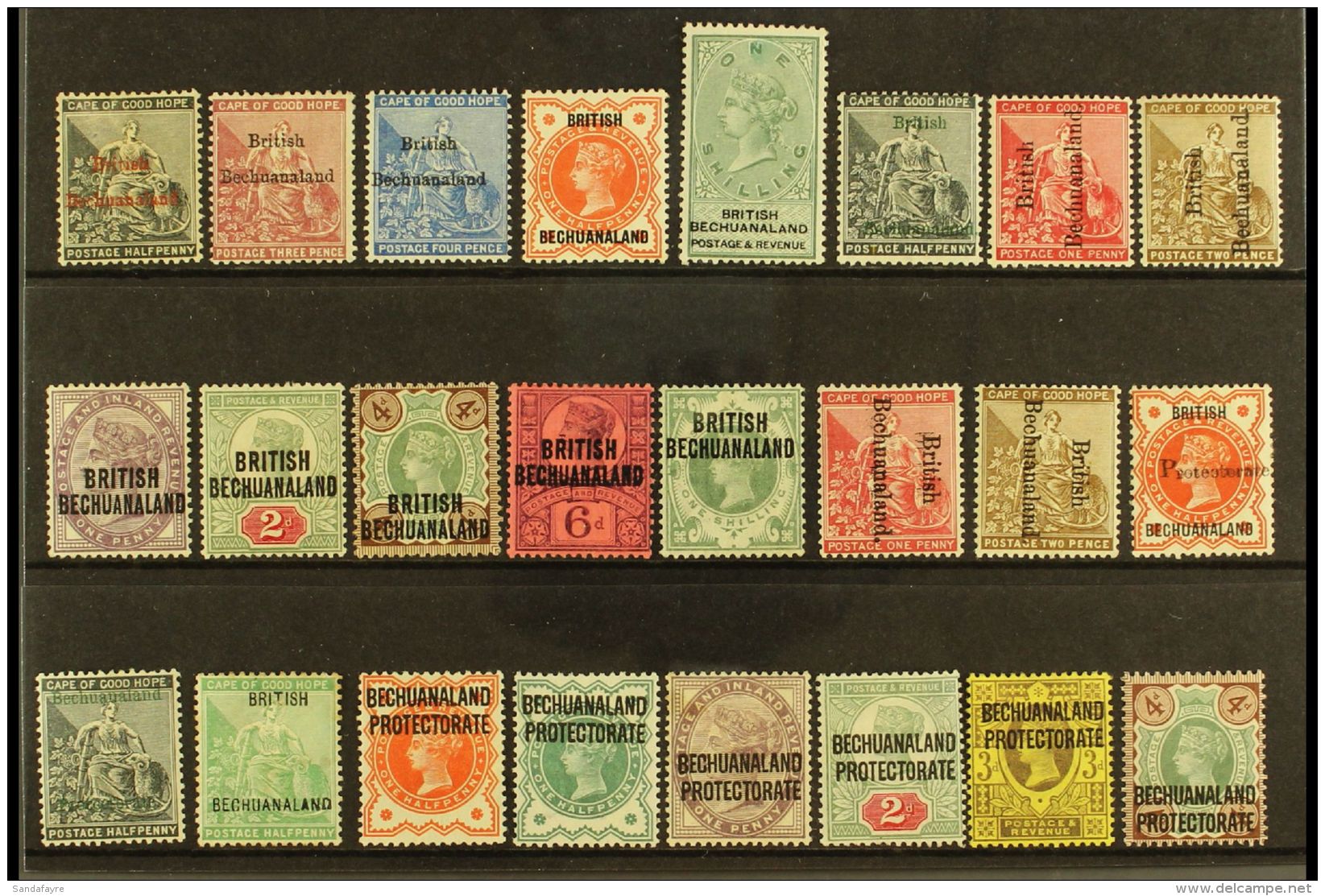 1885-1902 VICTORIA FINE MINT SELECTION. An Attractive ALL DIFFERENT Selection On A Stock Card. Includes 1885-87... - Sonstige & Ohne Zuordnung