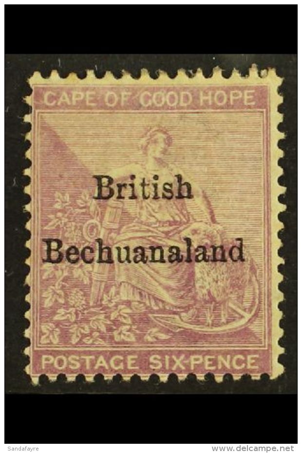 1885 6d Reddish Purple, Overprinted, SG 7, Very Fine Mint. For More Images, Please Visit... - Sonstige & Ohne Zuordnung