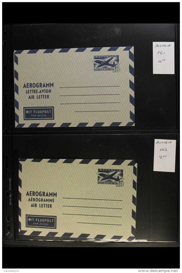 AEROGRAMMES 1952-1995 COMPLETE COLLECTION On Stock Pages, Very Fine Unused, All Different, Inc 1978 7s Christmas,... - Other & Unclassified