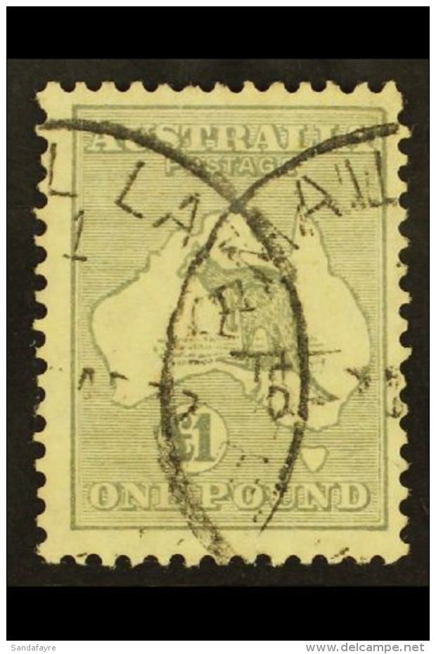 1931-6 &pound;1 Grey, 'Roo, Wmk "C Of A," SG 137, Fine Used, C.d.s. Postmarks. For More Images, Please Visit... - Sonstige & Ohne Zuordnung