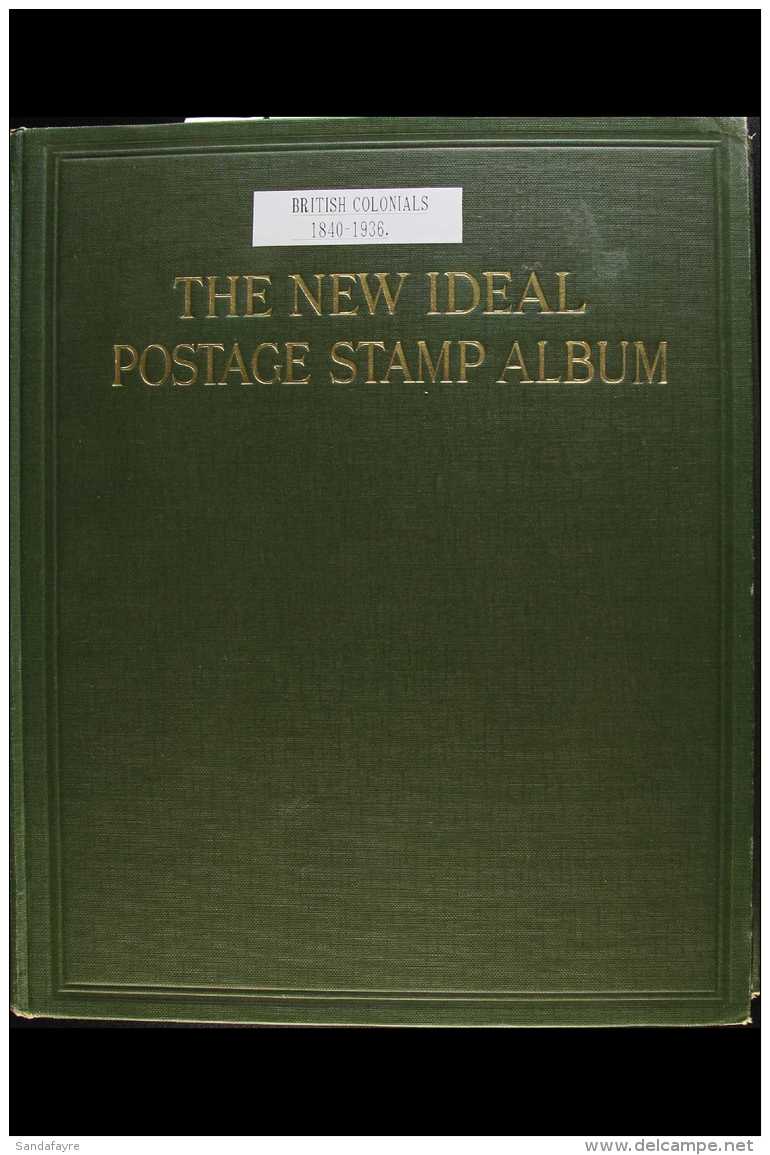 A STANLEY GIBBONS "NEW IDEAL" ALBUM For Stamps Of The British Empire 1840-1936, And Containing A Queen Victoria To... - Altri & Non Classificati