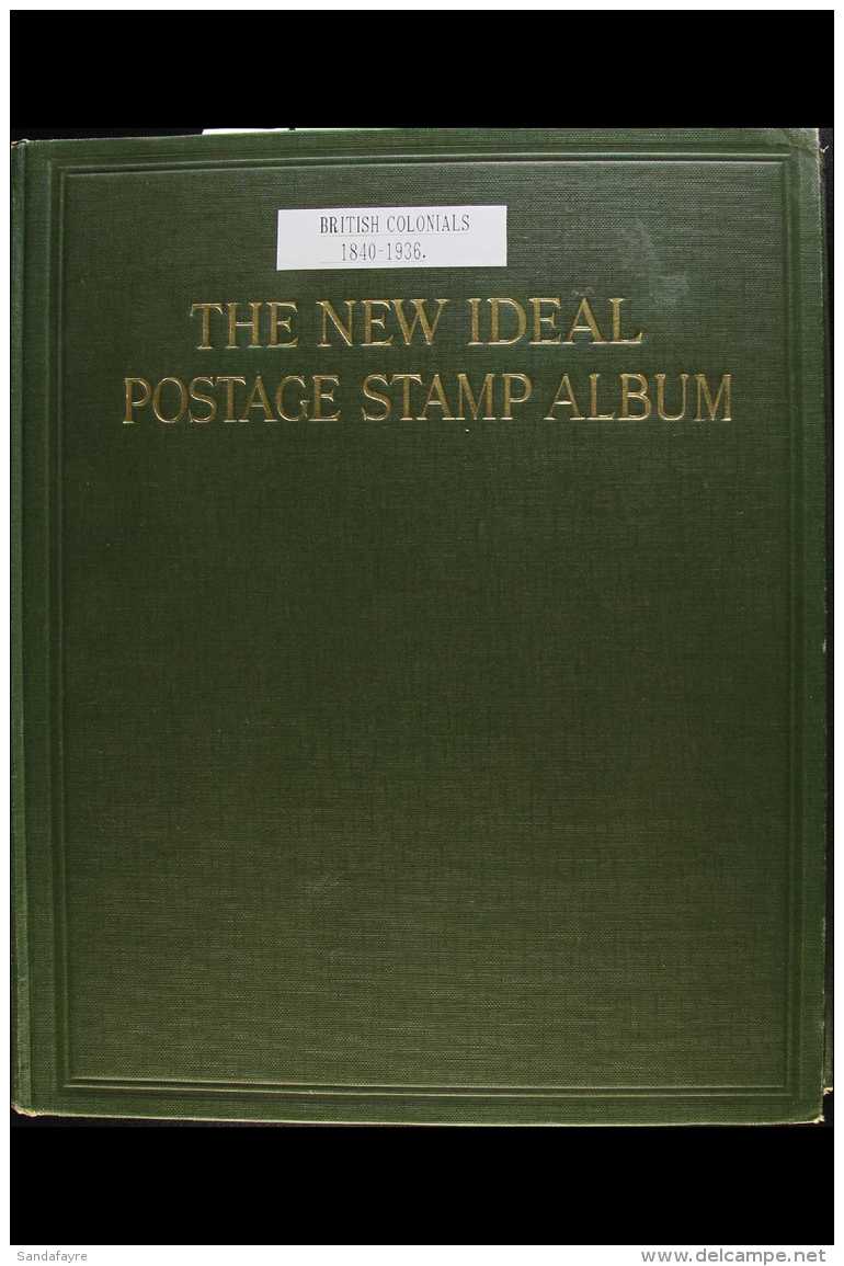 A STANLEY GIBBONS "NEW IDEAL" ALBUM For Stamps Of The British Empire 1840-1936, And Containing A Queen Victoria To... - Sonstige & Ohne Zuordnung