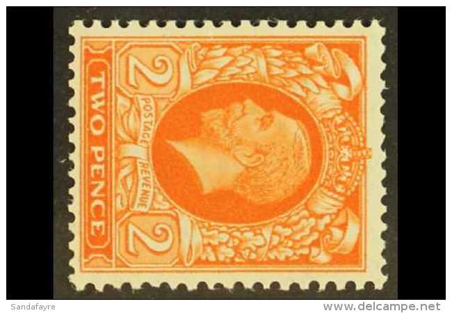 1934 2d Orange, Variety "wmk Sideways", SG 442b, Very Fine NHM. For More Images, Please Visit... - Ohne Zuordnung