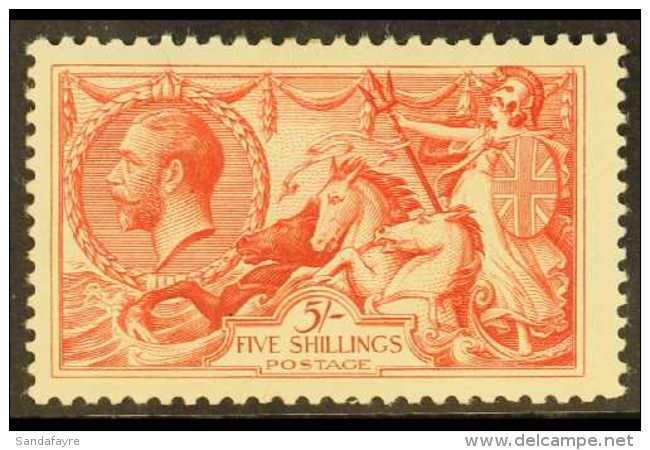 1918 5s Rose Red, Bradbury Seahorse, SG 416, Very Fine And Fresh Mint. For More Images, Please Visit... - Ohne Zuordnung