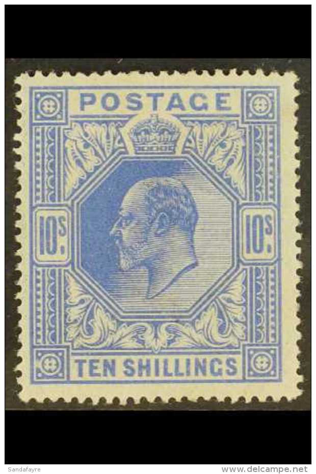 1902 10s Ultramarine, Ed VII, SG 265, Superb Mint Og. Lovely Bright Colour.  For More Images, Please Visit... - Ohne Zuordnung