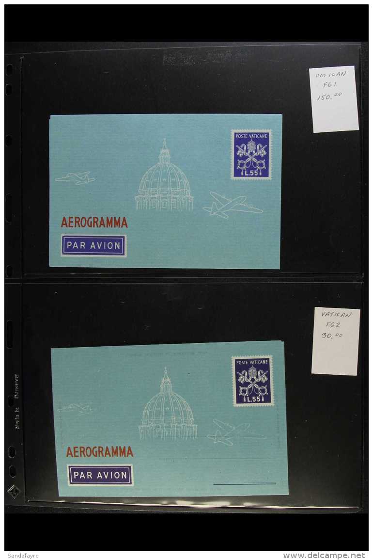 AEROGRAMMES 1950-2005 COMPLETE COLLECTION On Stock Pages, Very Fine Unused, All Different, Inc 1950 55L (x4 - All... - Sonstige & Ohne Zuordnung