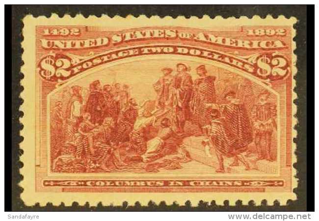 1893 $2 Brown-red, Columbian Expo, Scott 242, Good To Fine Mint. For More Images, Please Visit... - Sonstige & Ohne Zuordnung