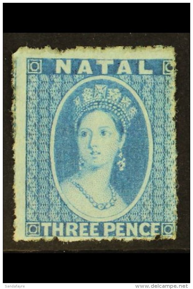 NATAL 1861-62 3d Blue, No Wmk, Rough Perf 14 To 16, SG 12, Fine Mint For More Images, Please Visit... - Ohne Zuordnung