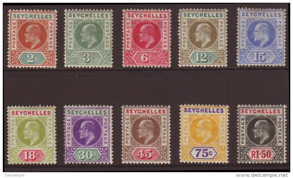 1906 Set To 1r 50 SG 60/69, Fine Mint. (10 Stamps) For More Images, Please Visit... - Seychellen (...-1976)