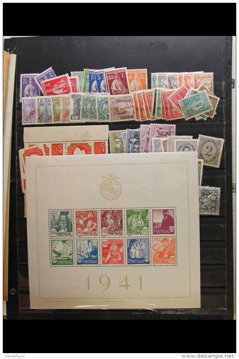 1890's-1960's SPLENDID MINT STAMPS! A Quality Binder With Linen-hinged Stock Pages (plus Loose Pages, Packets... - Altri & Non Classificati