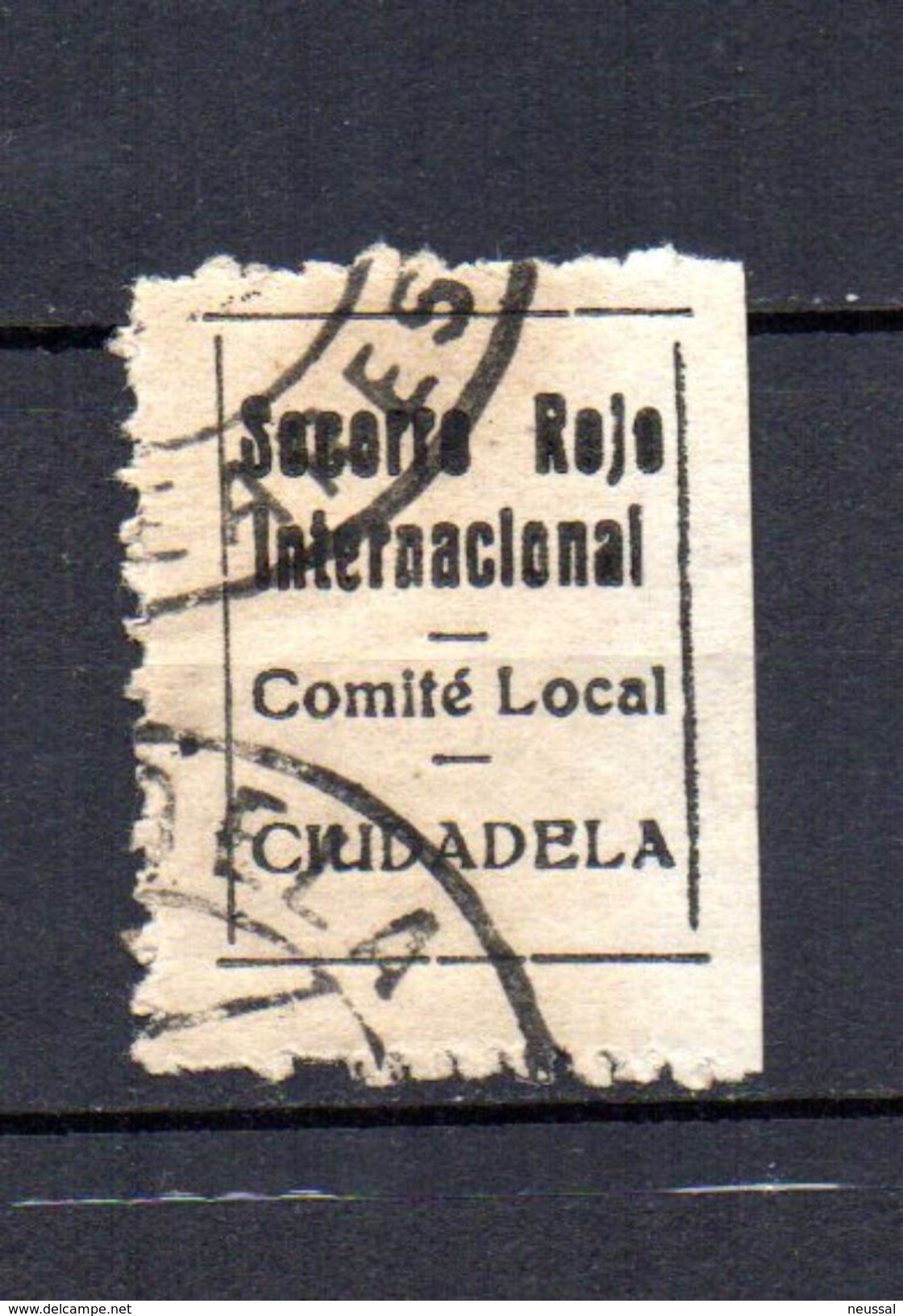 Viñeta  Socorro Rojo Internacional Ciudadela. - Spanish Civil War Labels