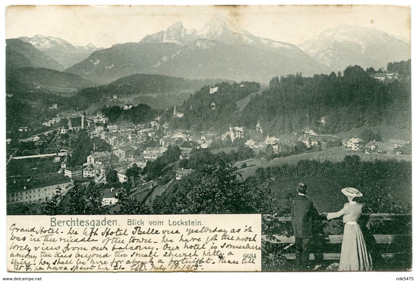 LEAMINGTON : ACTON LODGE - HON. KATHERINE DILLON / BERCHTESGADEN - BLICK VOM LOCKSTEIN 1905 - Autres & Non Classés