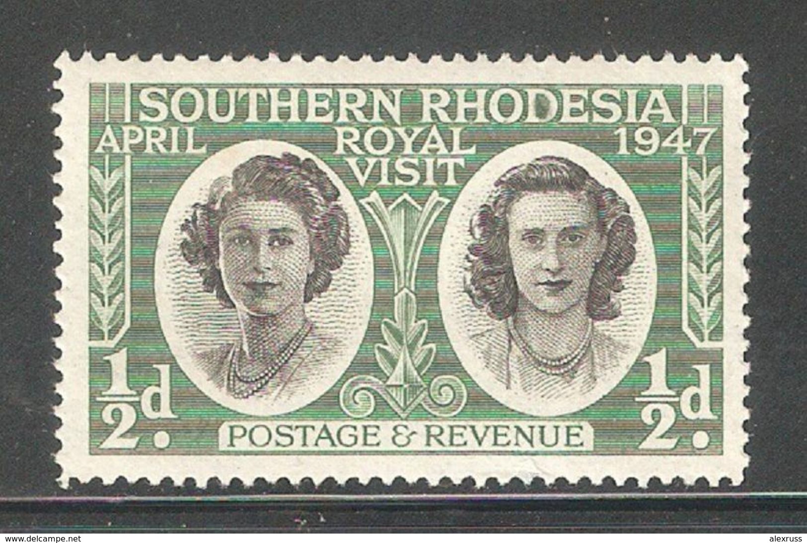 Southern Rhodesia 1947, Royal Visit 1/2p, VF Mint Hinged* (SH-10) - Rhodesia Del Sud (...-1964)