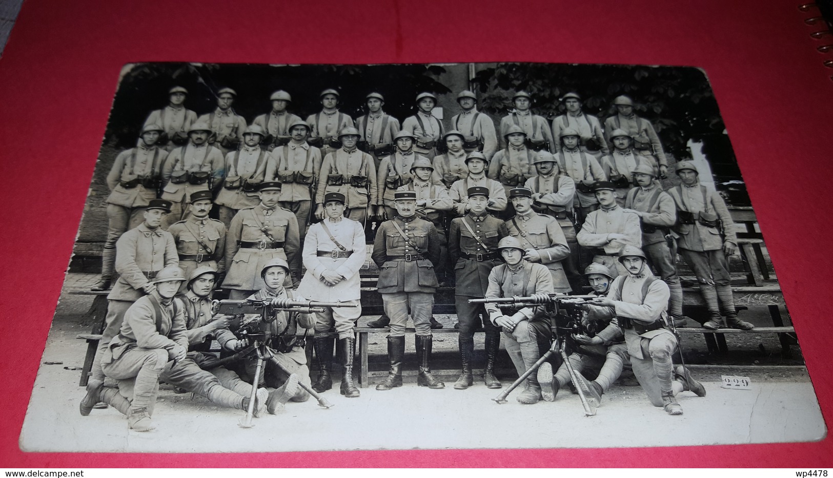 Carte Photo Militaires Mitrailleuses - Guerre 1939-45