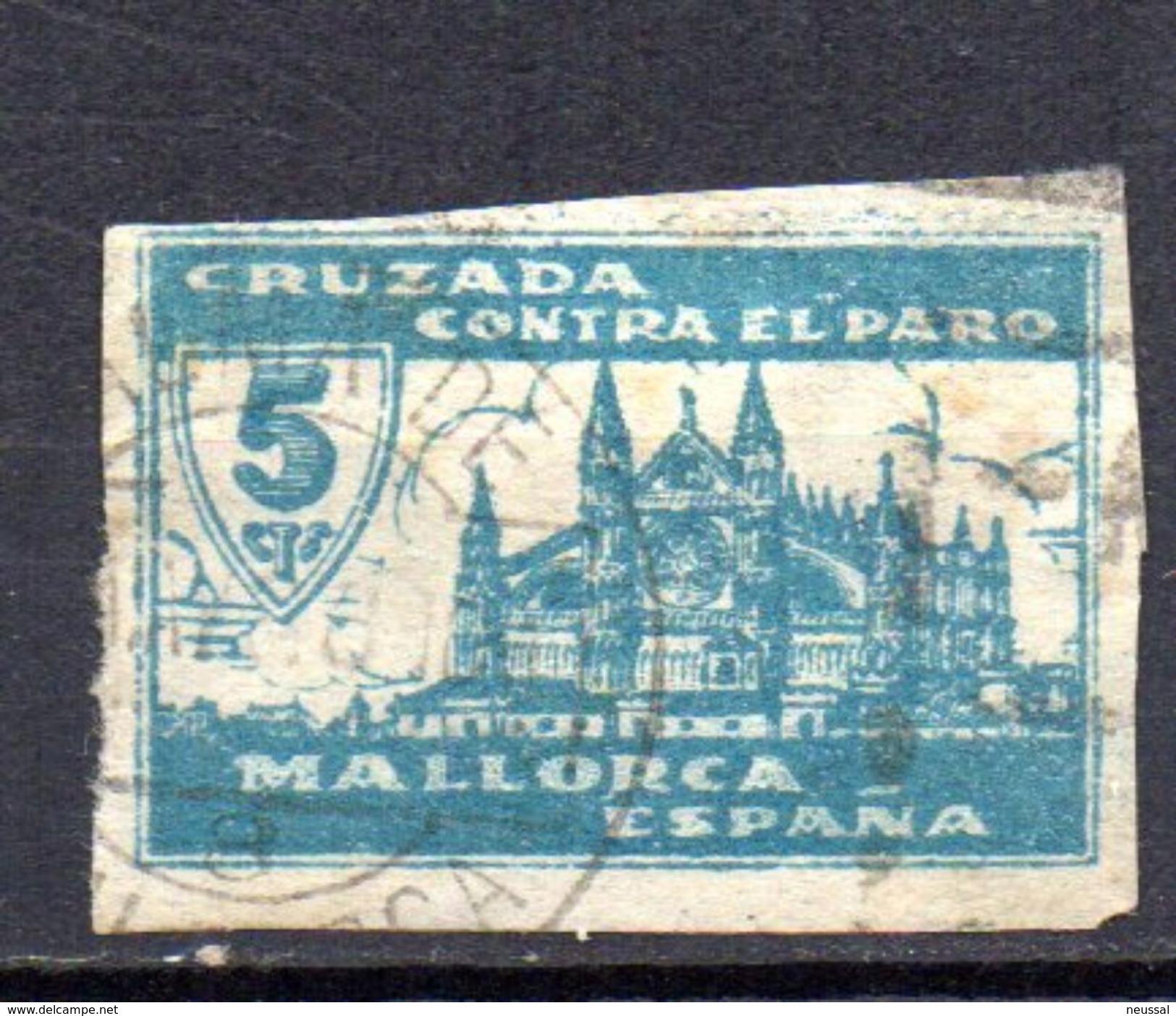 Viñeta Nº 42 Serie Q  De Mallorca - Spanish Civil War Labels