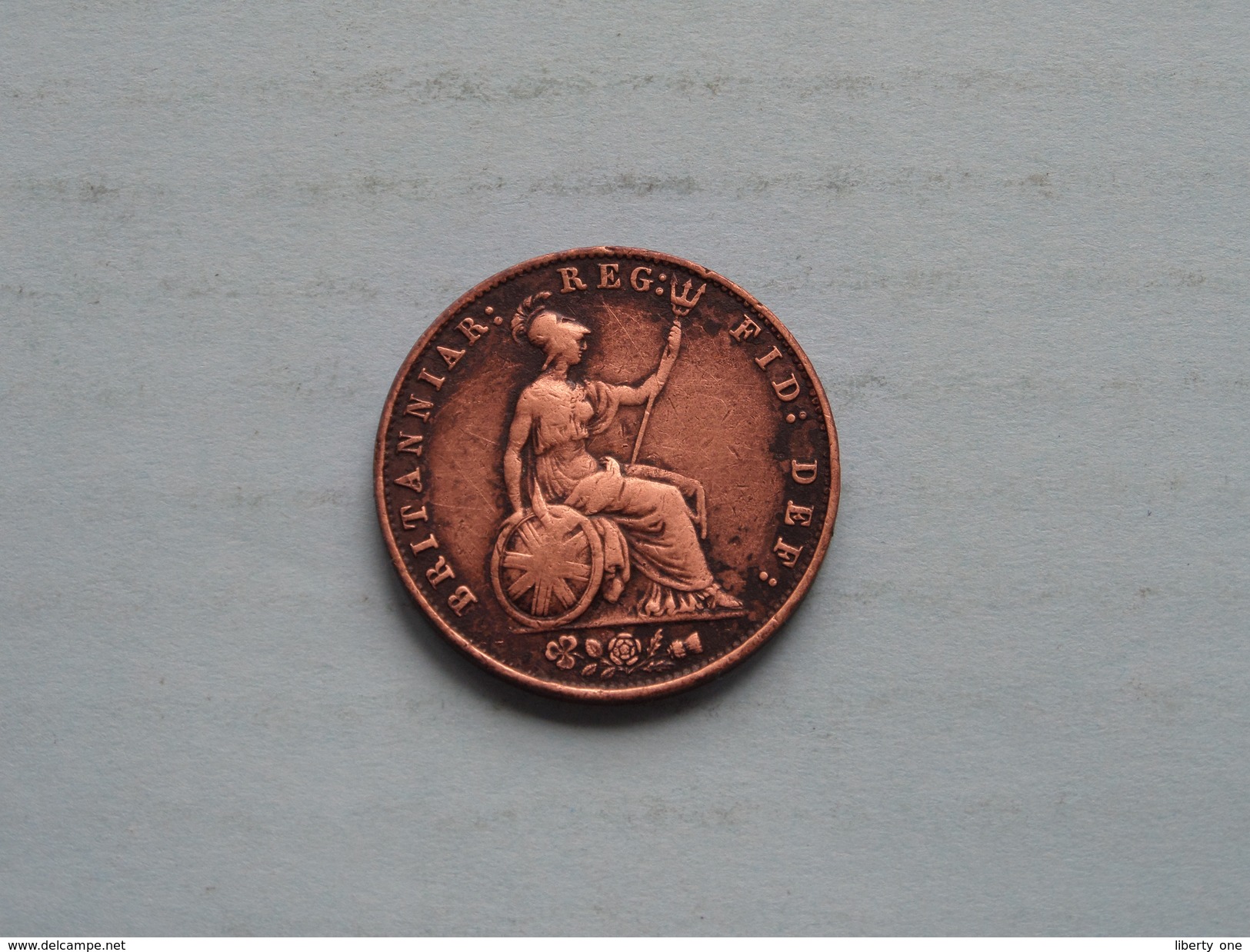 1858 - 1/2 Penny / KM 726 ( For Grade, Please See Photo ) ! - C. 1/2 Penny