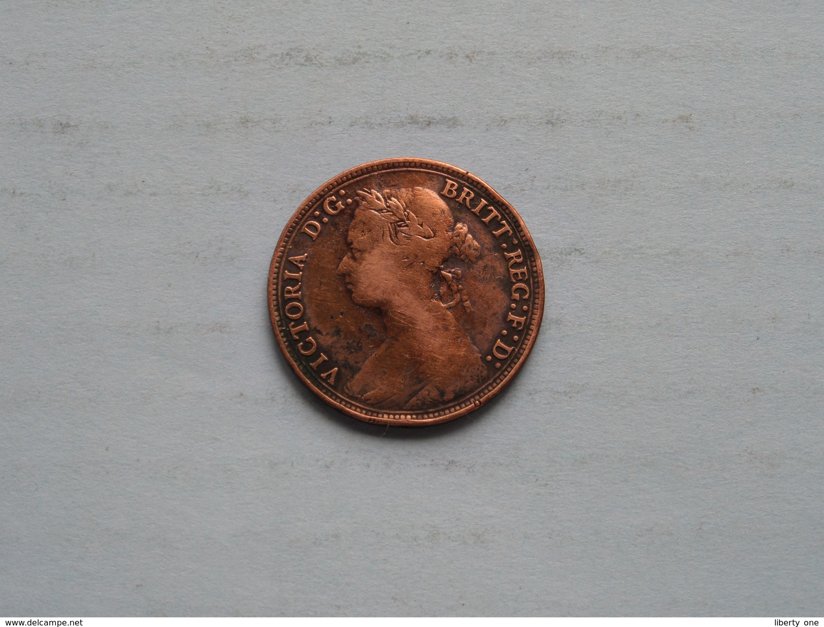 1880 - 1/2 Penny / KM 754 ( For Grade, Please See Photo ) ! - C. 1/2 Penny