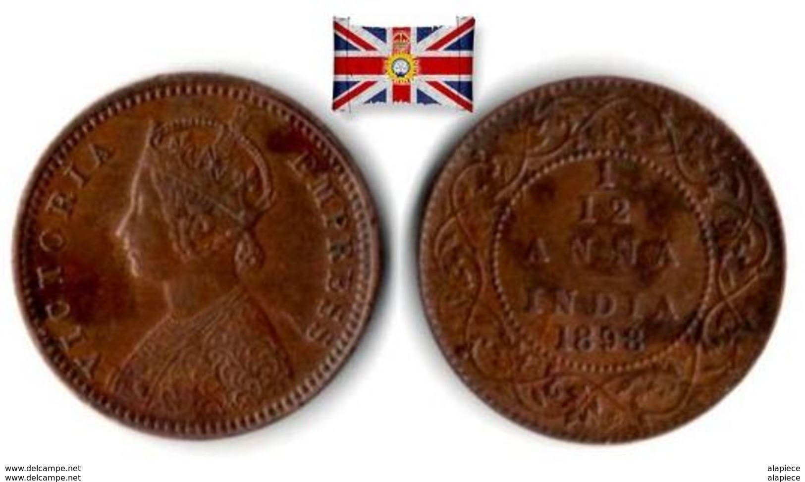 British India - 1/12 Anna 1898 - Colonies