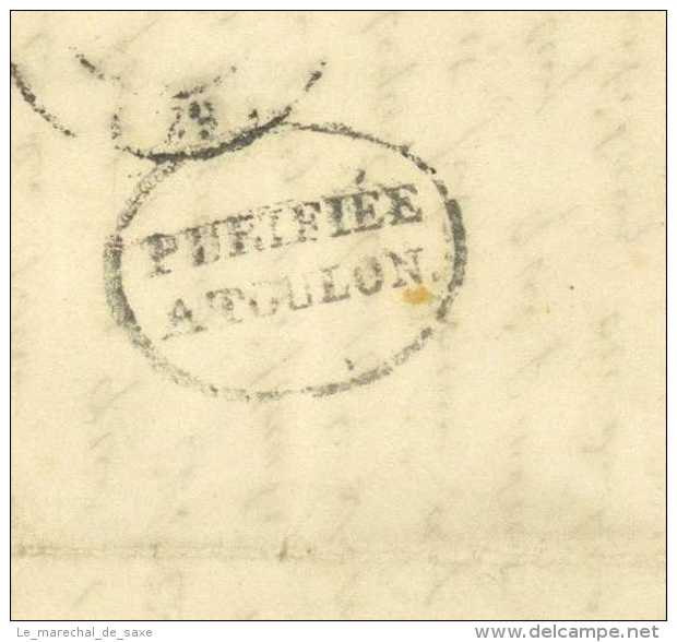 ARMEE D'AFRIQUE 1841 Alger Lettre Militaire Au Baron De Salles Toulon PURIFIEE A TOULON Desinfected Mail - Marques D'armée (avant 1900)