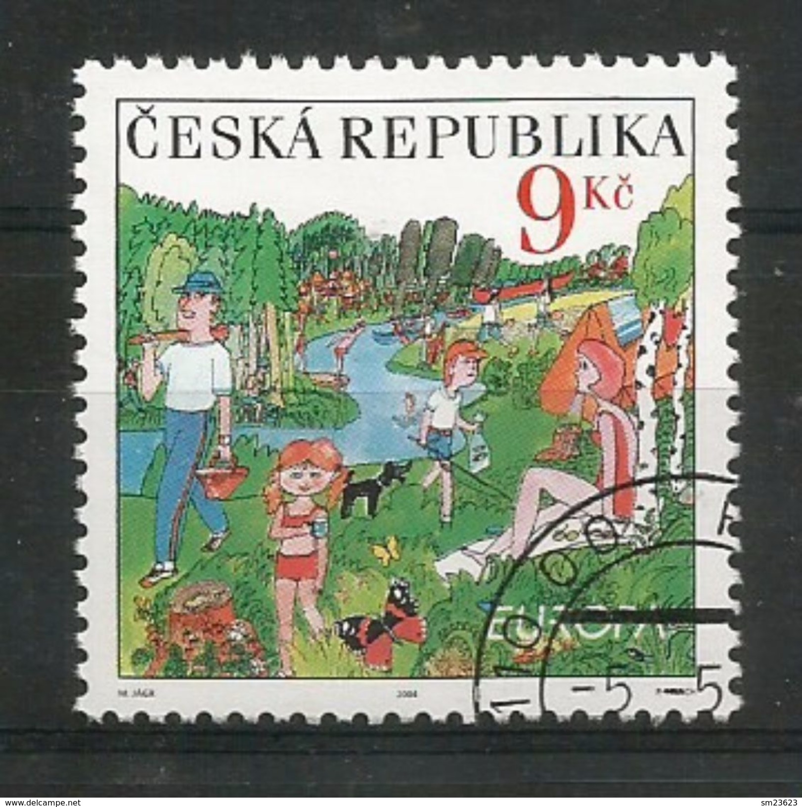 Tschechische Republik  2004  Mi.Nr. 395 , EUROPA CEPT  Ferien - Gestempelt / Fine Used / (o) - Gebruikt