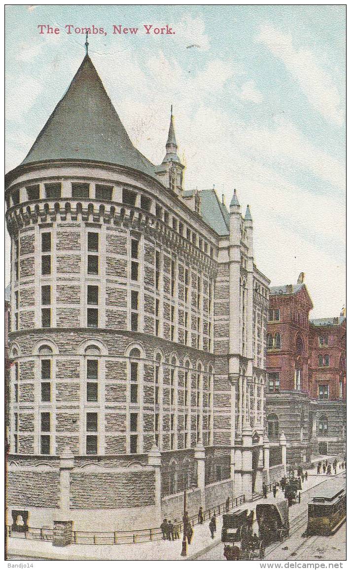 New York - Old Post Card -  The Tombs   - 2 Scan - Andere Monumenten & Gebouwen