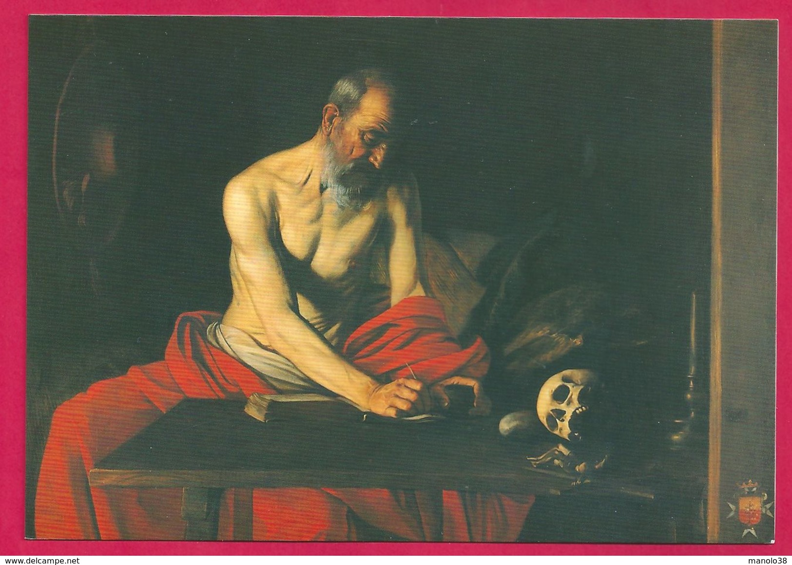 Caravage Saint Jérôme Malte - Peintures & Tableaux