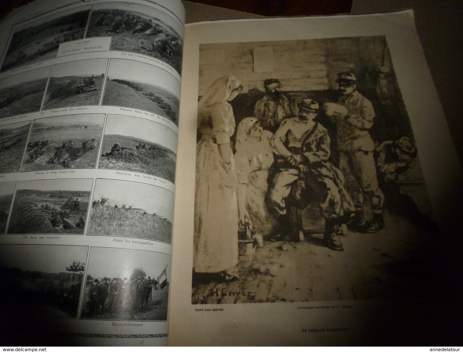 1914-1918  N°2  LA GUERRE DOCUMENTEE ,par Schwarz & Cie  (nombreuses photographies,dessins et gravures)