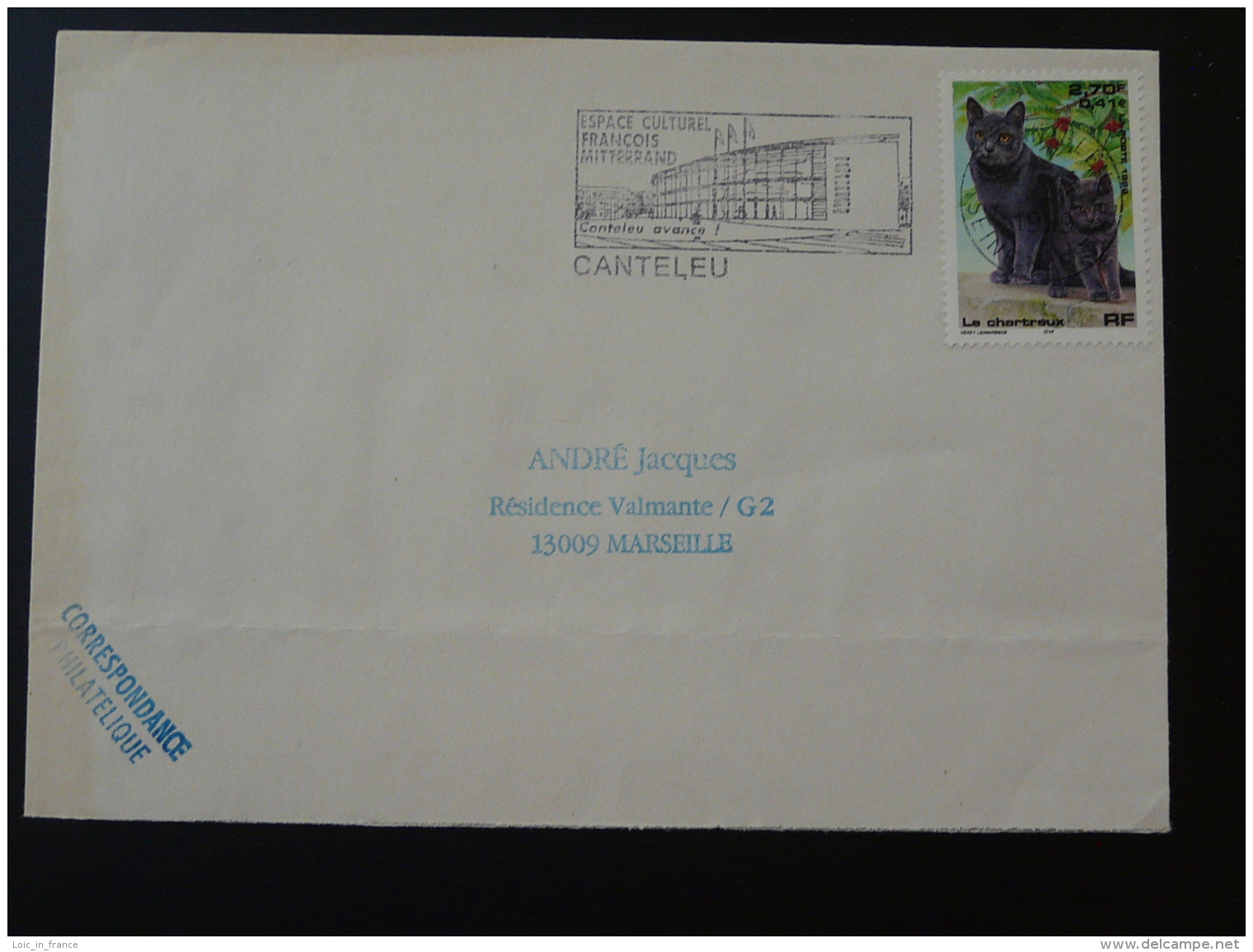 76 Seine Maritime Canteleu Espace Culturel 1999  - Flamme Sur Lettre Postmark On Cover - Mechanical Postmarks (Advertisement)